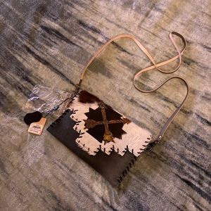 Cow hide small purse